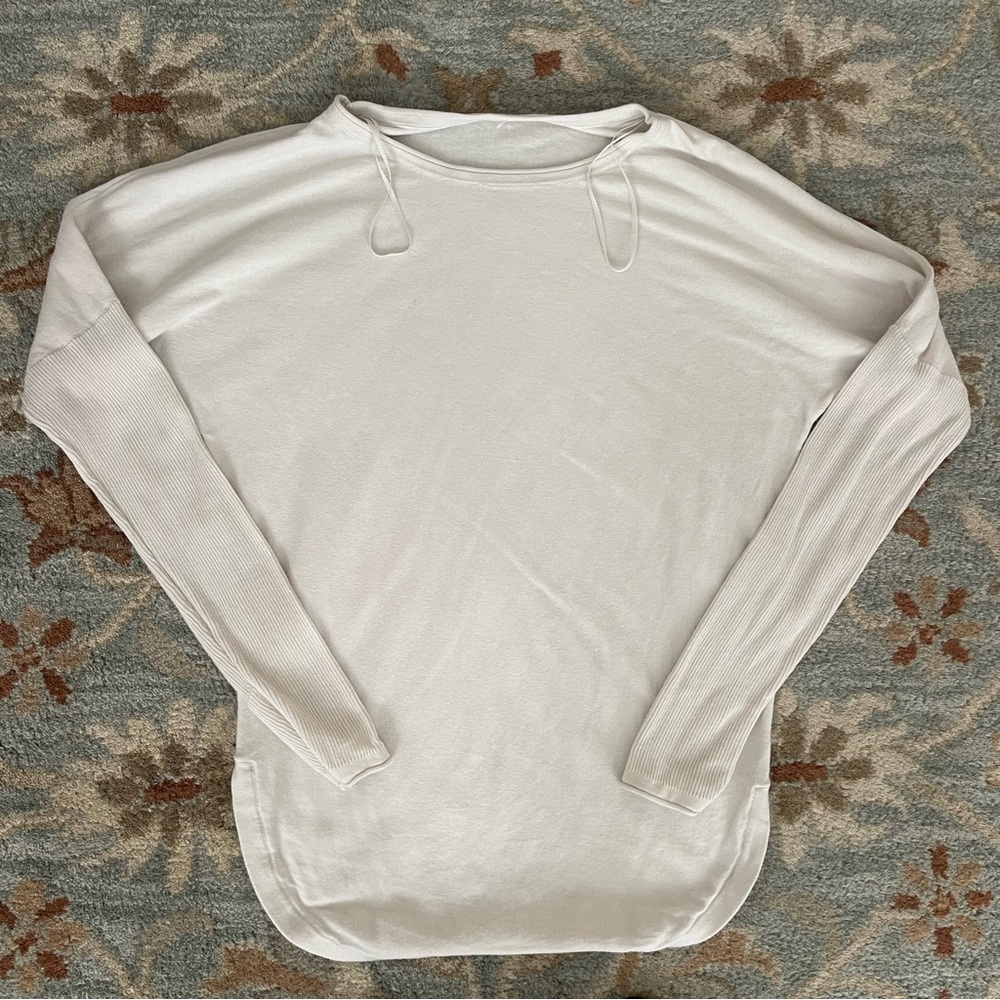 Lululemon Take it All In Sweater Cream Size 4 - Picture 2 of 4